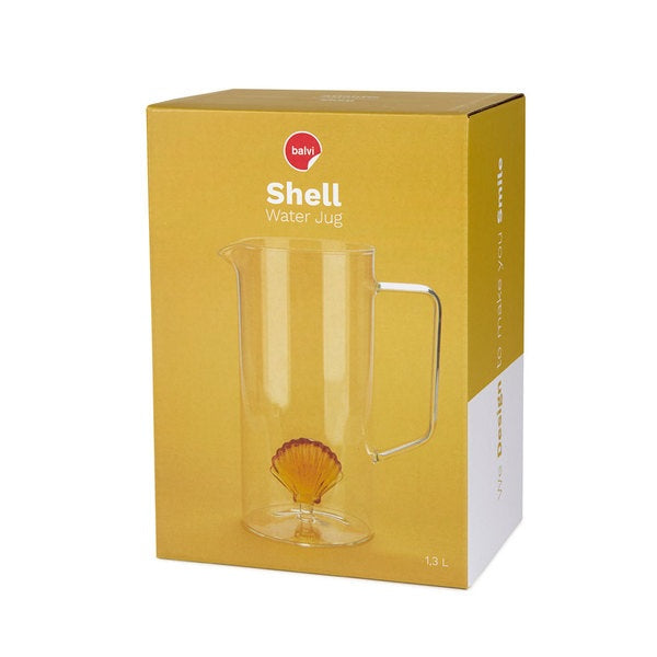 Balvi Jar Atlantis Shell Yellow Glass