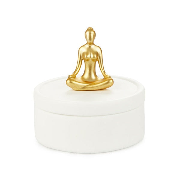 Balvi Jewellery Box Yoga Golden Porcelain