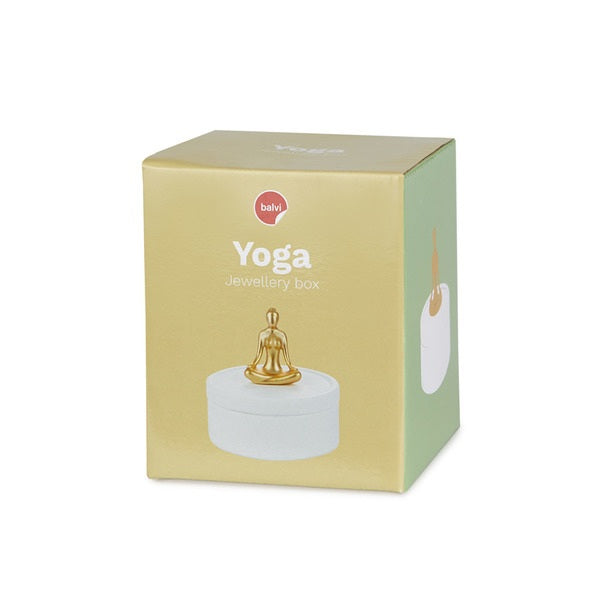 Balvi Jewellery Box Yoga Golden Porcelain