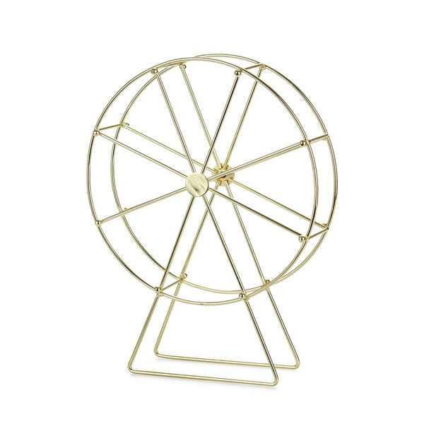 Balvi Jewellery Rack Golden Wheel Golden Metal