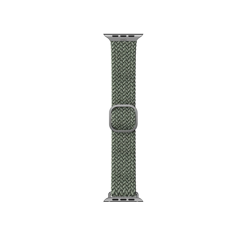 UNIQ ASPEN BRAIDED APPLE WATCH STRAP 45/44/42MM - CYPRESS GREEN