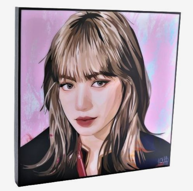 BLACKPINK Lisa Brapin Korean Wave Wall Hanging Interior Poster Pop Art Panel Keetatat Sitthiket