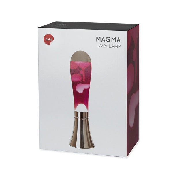 Balvi Lava Lamp Magma Silver/Pink Aluminium