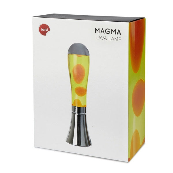 Balvi Lava Lamp Magma Silver/Yellow Aluminium