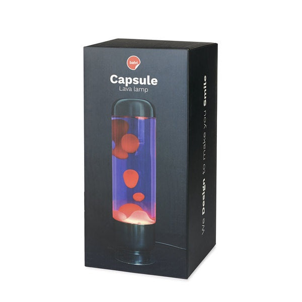 Balvi Lava Lamp Capsule Purple/Red Aluminium