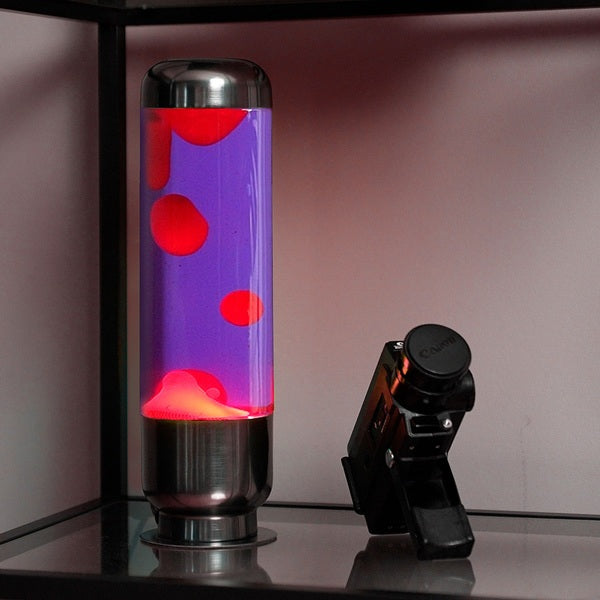 Balvi Lava Lamp Capsule Purple/Red Aluminium