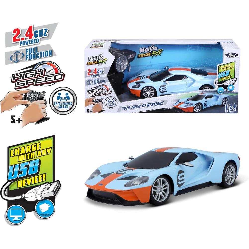 1/24 فورد جي تي أزرق فاتح مع #9