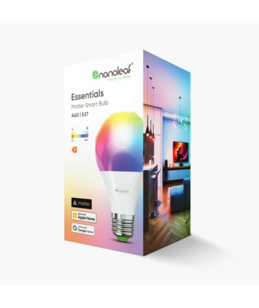 Nanoleaf Essentials Matter لمبة ذكية E27 - 800 لومن - أبيض - 2700K-6500K - 220V/240V - قطعة واحدة