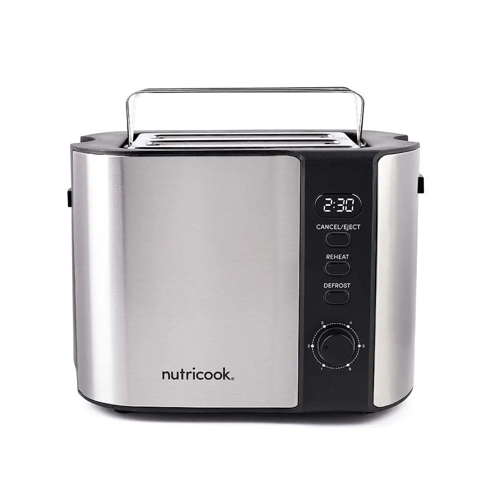 Nutricook 2 Slice Toaster Steel & Black NC-T102S
