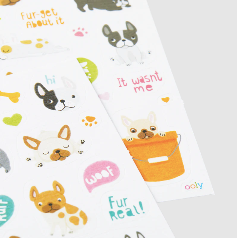 Ooly Stickiville Stickers: Frenchies Skinny 2 Sheets