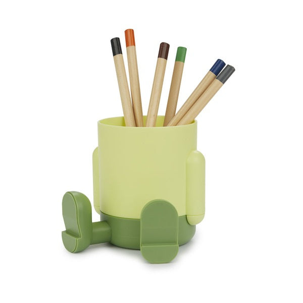 Balvi Pen Holder Mr.Sitty Green Plastic
