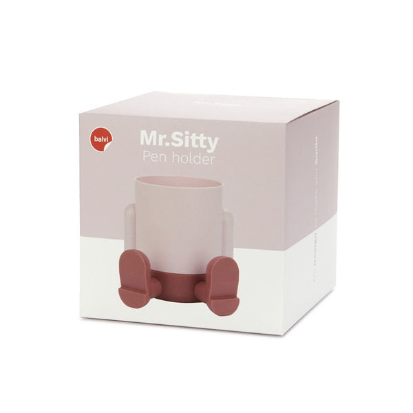Balvi Pen Holder Mr.Sitty Pink Plastic