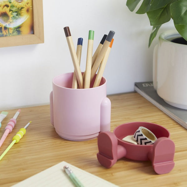 Balvi Pen Holder Mr.Sitty Pink Plastic