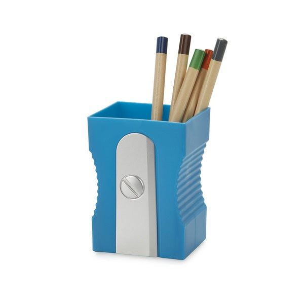 Balvi Pen Holder Sharpener Blue Plastic