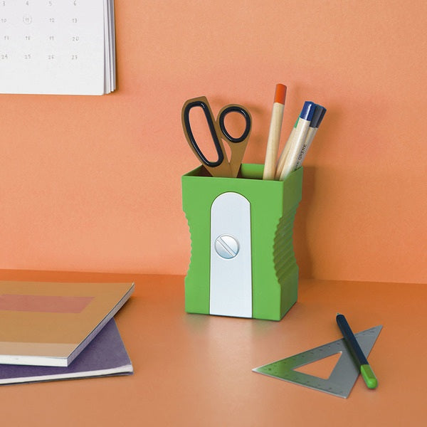 Balvi Pen Holder Sharpener Green Plastic