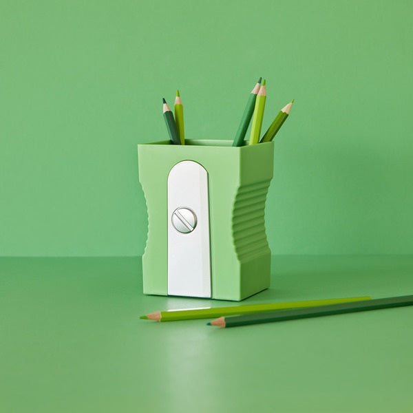 Balvi Pen Holder Sharpener Green Plastic