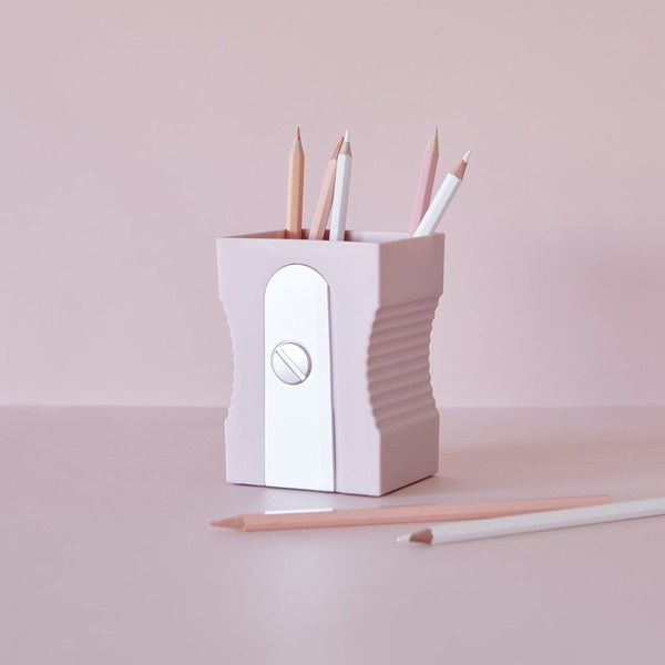Balvi Pen Holder Sharpener Light Pink Plastic