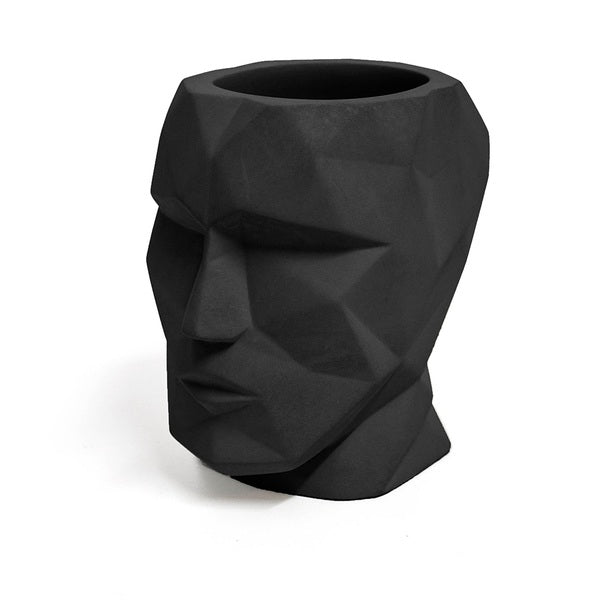 Balvi Pen Holder The Head Black Ciment