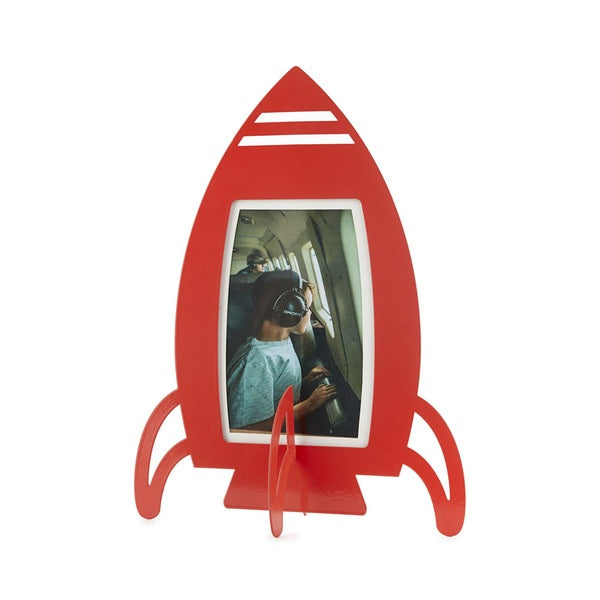 Balvi Photo Frame Rocket Red Metal