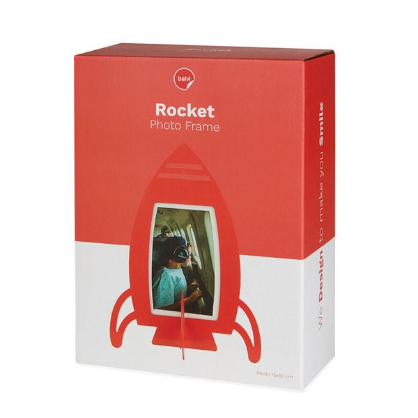 Balvi Photo Frame Rocket Red Metal