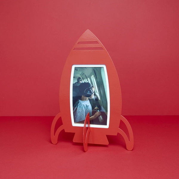 Balvi Photo Frame Rocket Red Metal