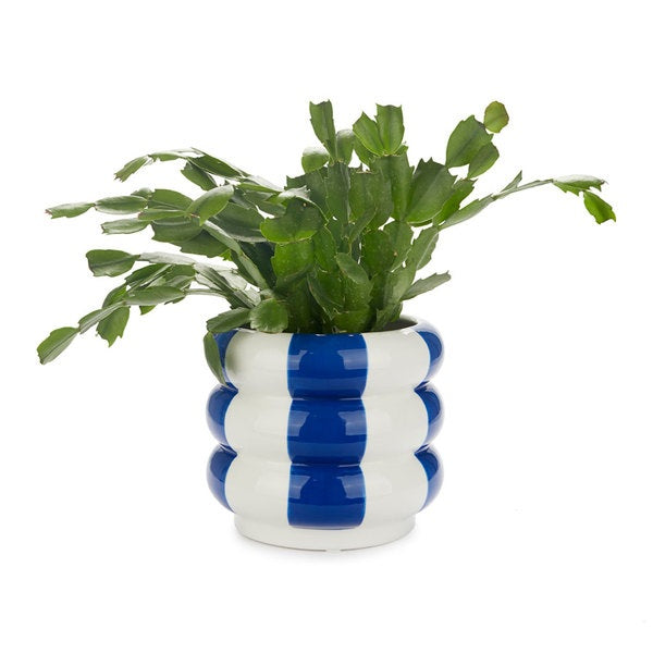 Balvi Plant Pot Floats Blue Ceramic 14.5 Cm