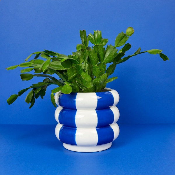 Balvi Plant Pot Floats Blue Ceramic 14.5 Cm