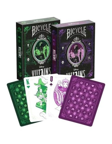 Playing Cards: Bicycle -Disney - Villains Mixed Green/Purple