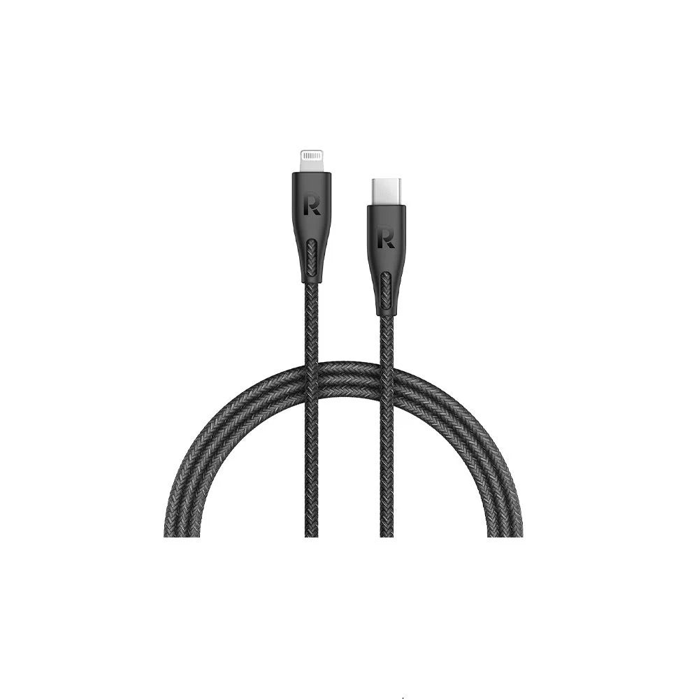 Ravpower RP-CB1017 Type-C to Lightning Cable 1.2m Nylon BLK