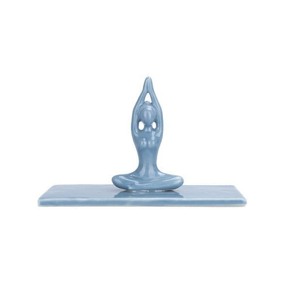 Balvi Ring Holder Asana Blue Porcelain