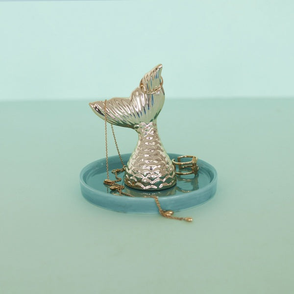 Balvi Ring Holder Nayade Golden Porcelain