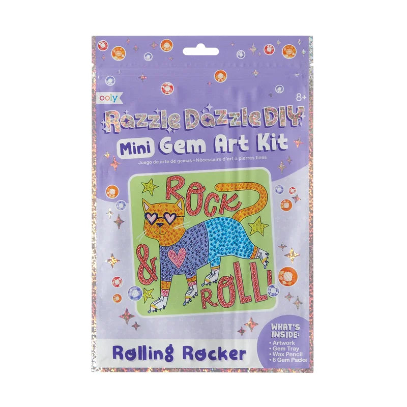 Ooly Razzle Dazzle D.I.Y. Mini Gem Art Kit: Rolling Rocker