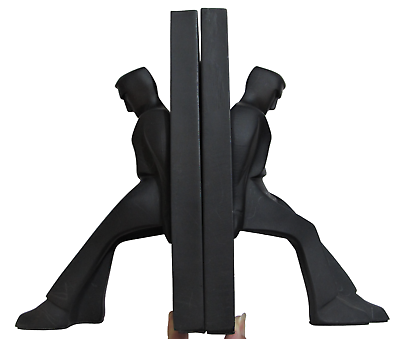 Kikkerland Bookends Leaning Men Set Of 2