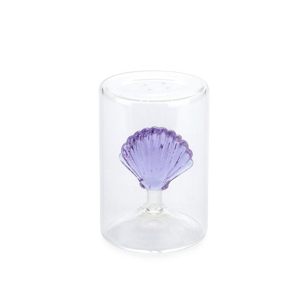 Balvi Salt Shaker Atlantis Shell Lilac Glass