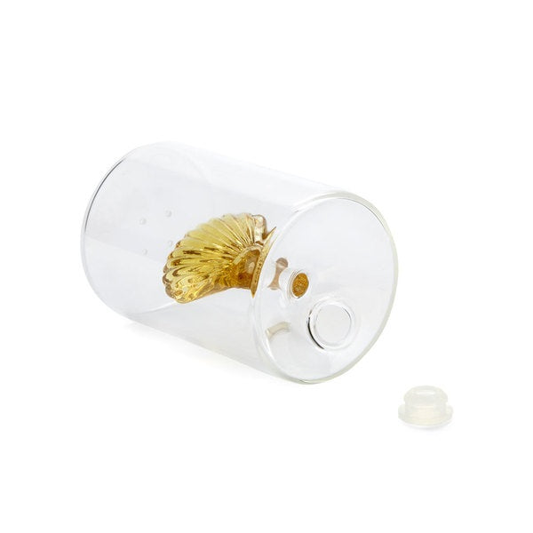 Balvi Salt Shaker Atlantis Shell Yellow Glass