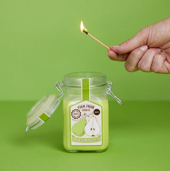 Balvi Scented Candle Farm Fresh Pear Wax/Glass