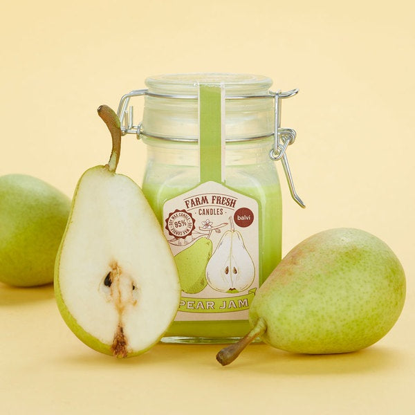 Balvi Scented Candle Farm Fresh Pear Wax/Glass