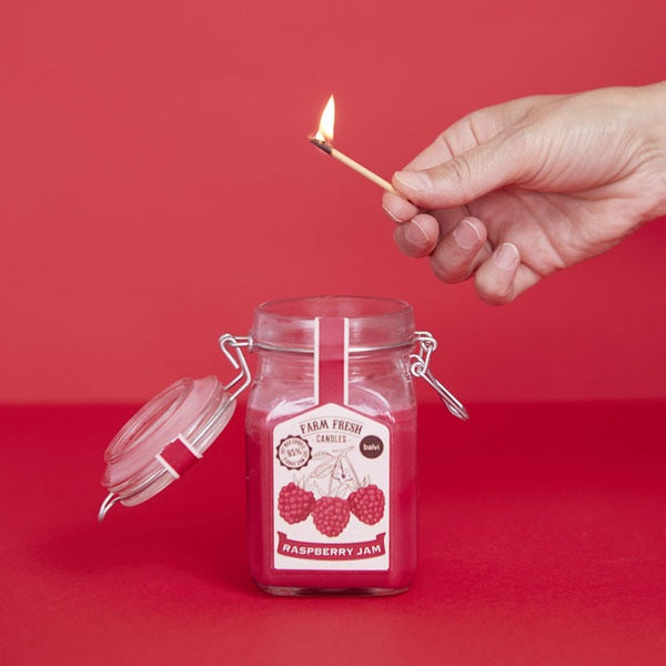 Balvi Scented Candle Farm Fresh Raspberry Wax/Glass