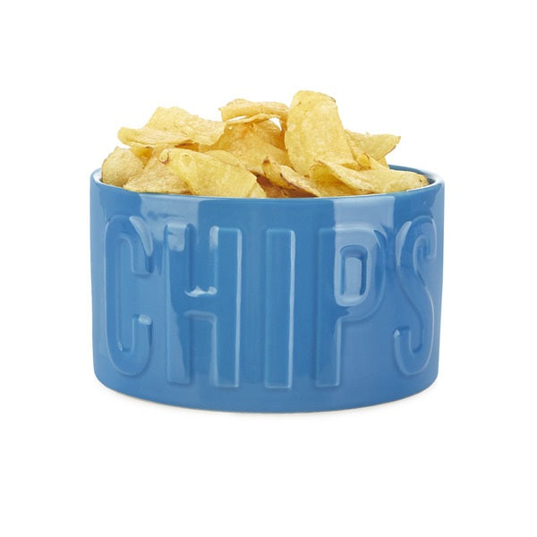 Balvi Snack Tray Chips Blue Ceramic