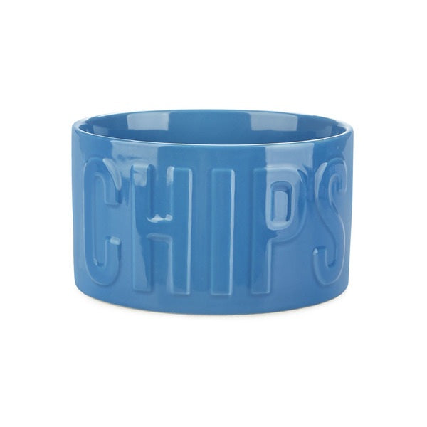 صينية وجبات بالفي شيبس أزرق خزفي