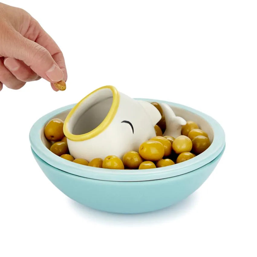 Balvi Snack Tray Hungry Fish Blue Ceramic