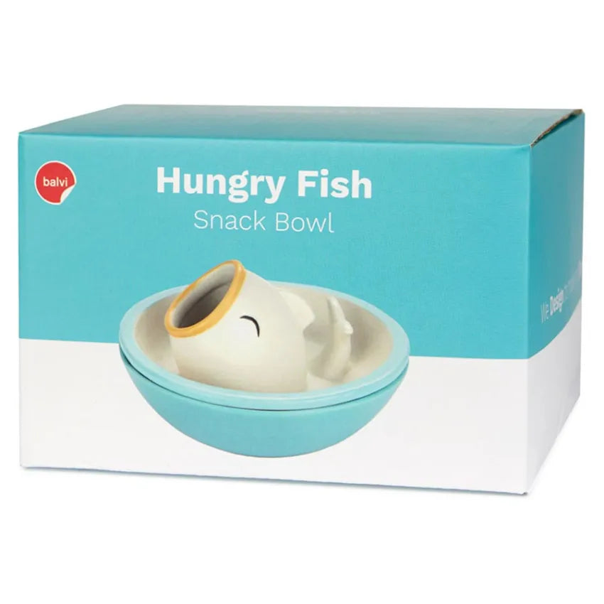 Balvi Snack Tray Hungry Fish Blue Ceramic