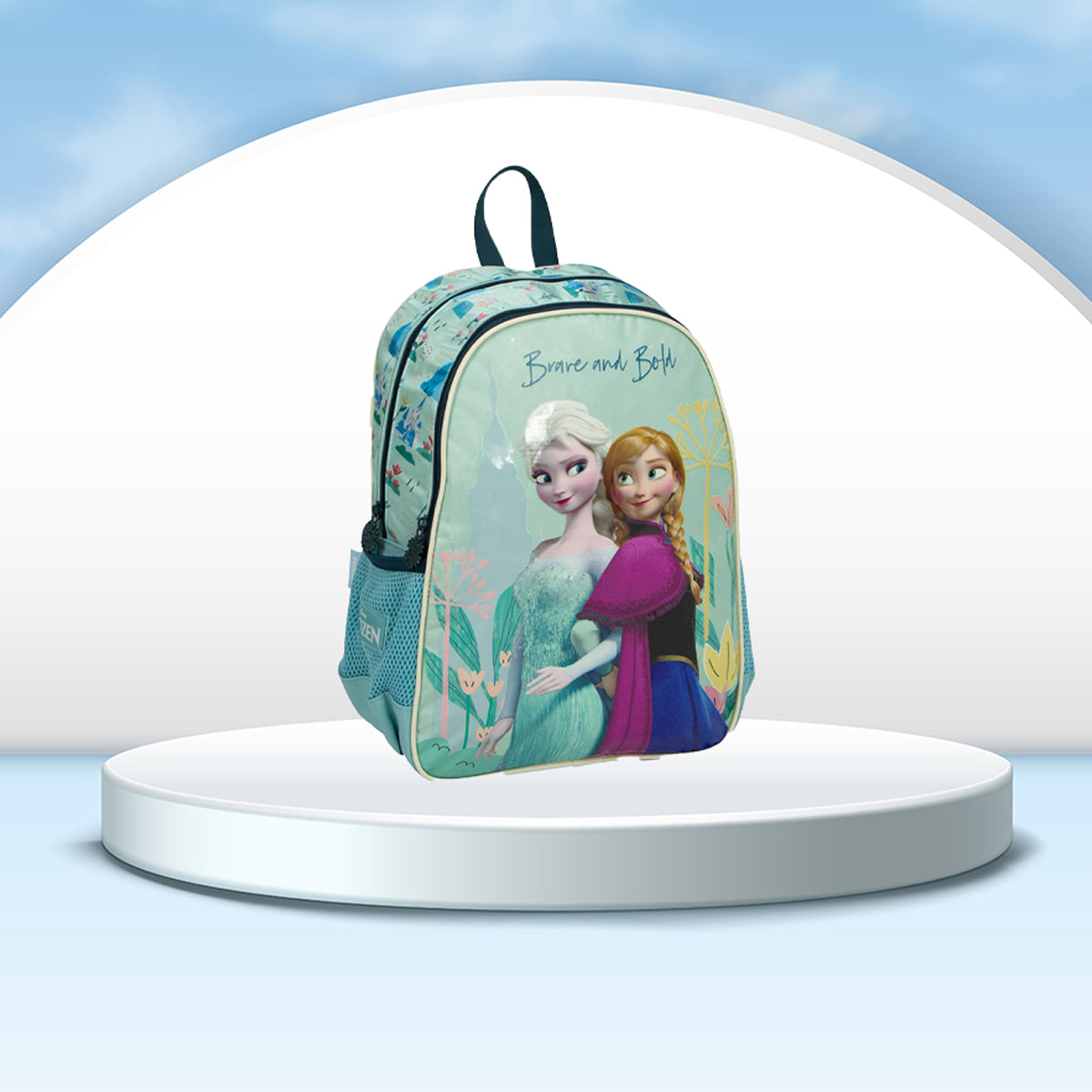 Frozen 14.3" Backpack With 2 Compartments & 2 Side Pockets