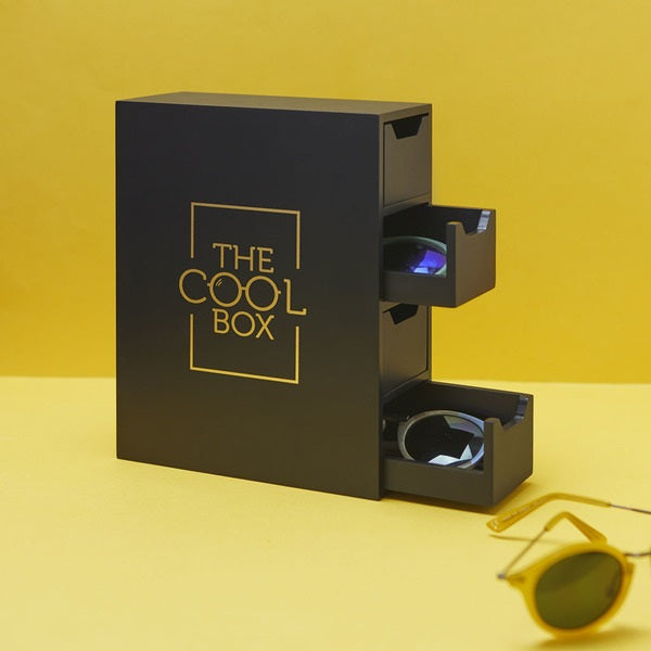 Balvi Sunglasses Organizer The Cool Box Black Wood