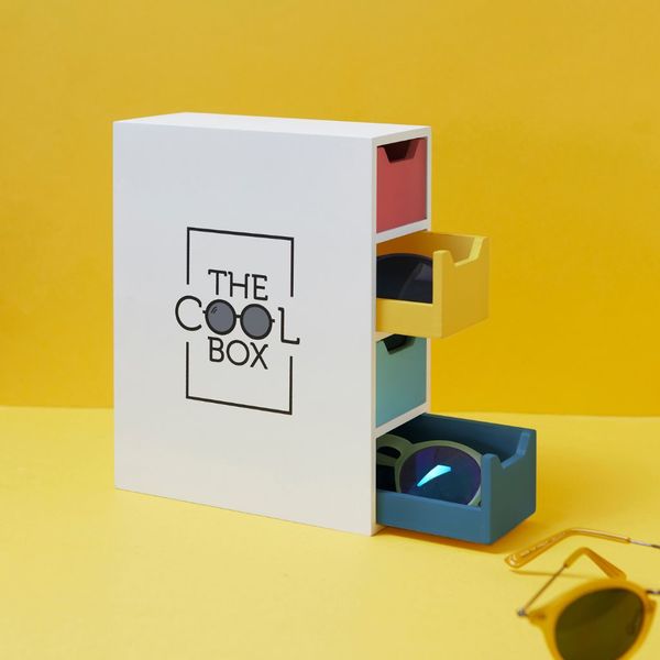 Balvi Sunglasses Organizer The Cool Box Multicolor Wood
