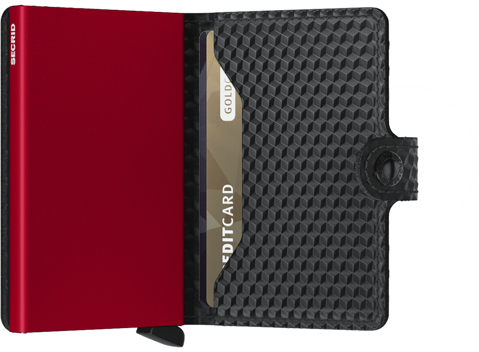 Secrid Miniwallet Cubic Black-Red