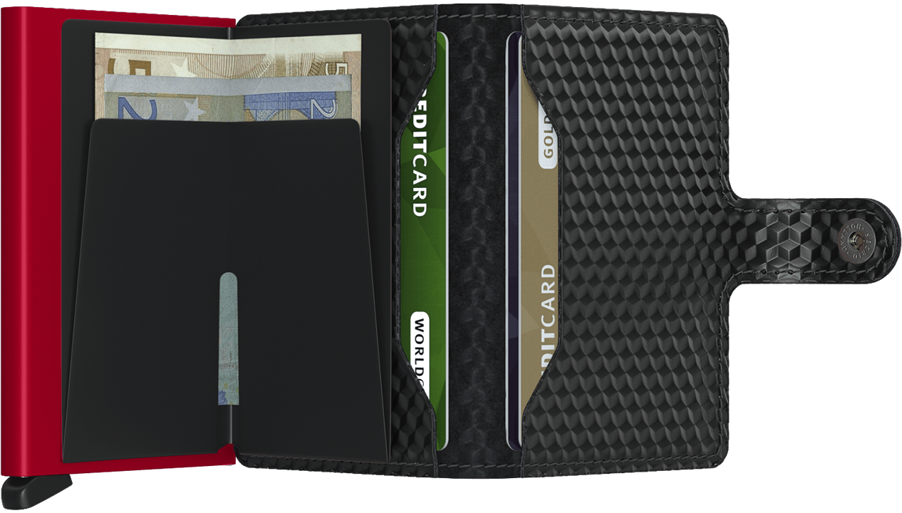 Secrid Miniwallet Cubic Black-Red