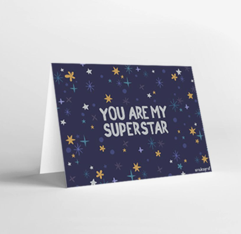 Mukagraf You Are My Superstar Std Greeting Cards
