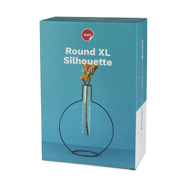 Balvi Vase Round Silhouette Xl Black
