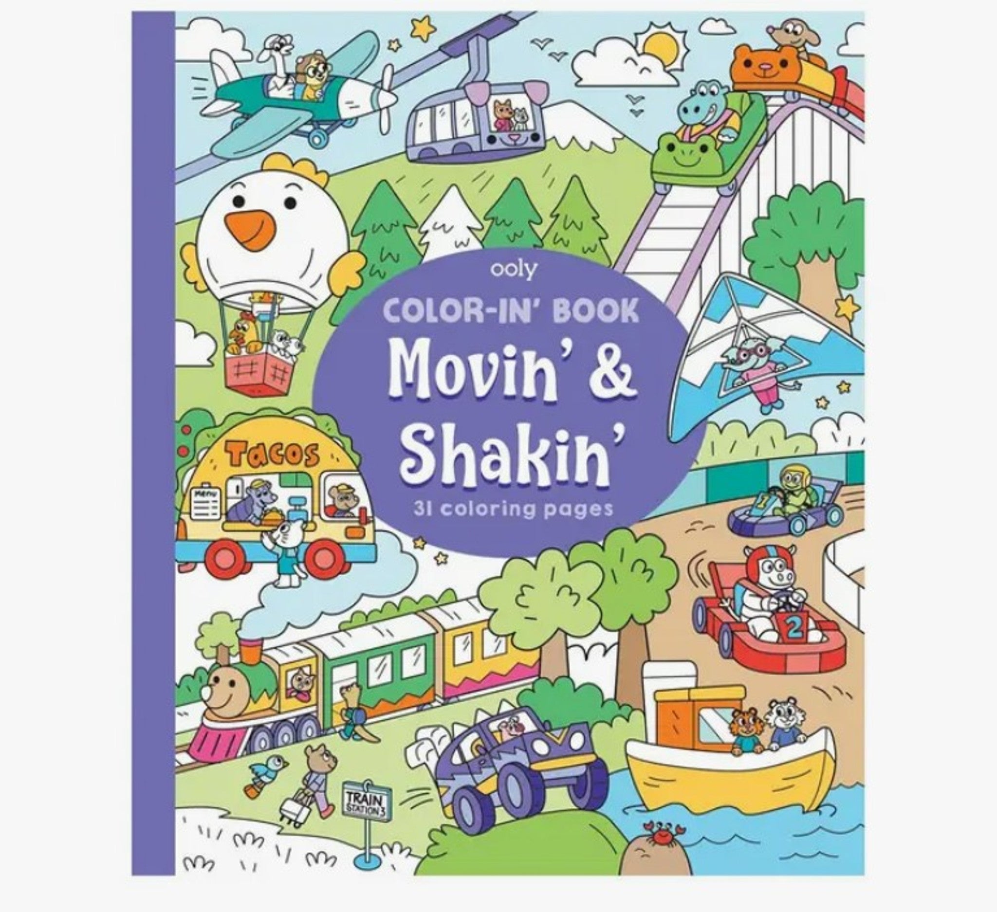 Ooly Color In Book: Movin & Shakin 8 X 10